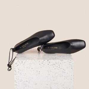 A. Soliani Imola - Black Leather Size 36